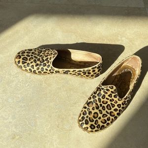 Turkish slides. Leather with hair.